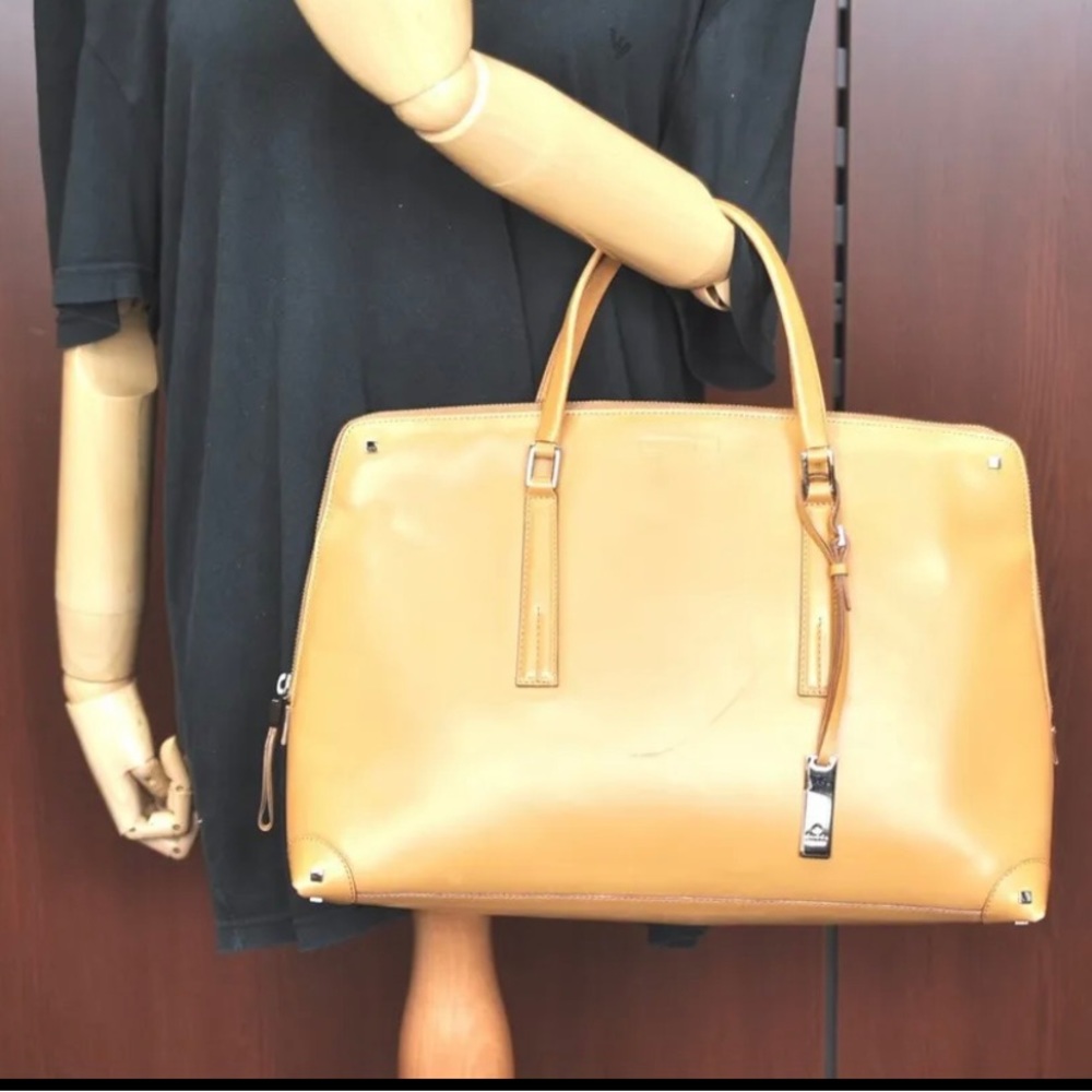 Authentic GUCCI Hand Bag Purse Leather Brown made in Italy 🇮🇹 - Picture 9 of 16